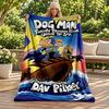 Dog Man blanket Flannel Blanket Soft Cozy Plush Throw for Sofa Bed Lightweight Home Decoration Gifts for Christmas various holidays