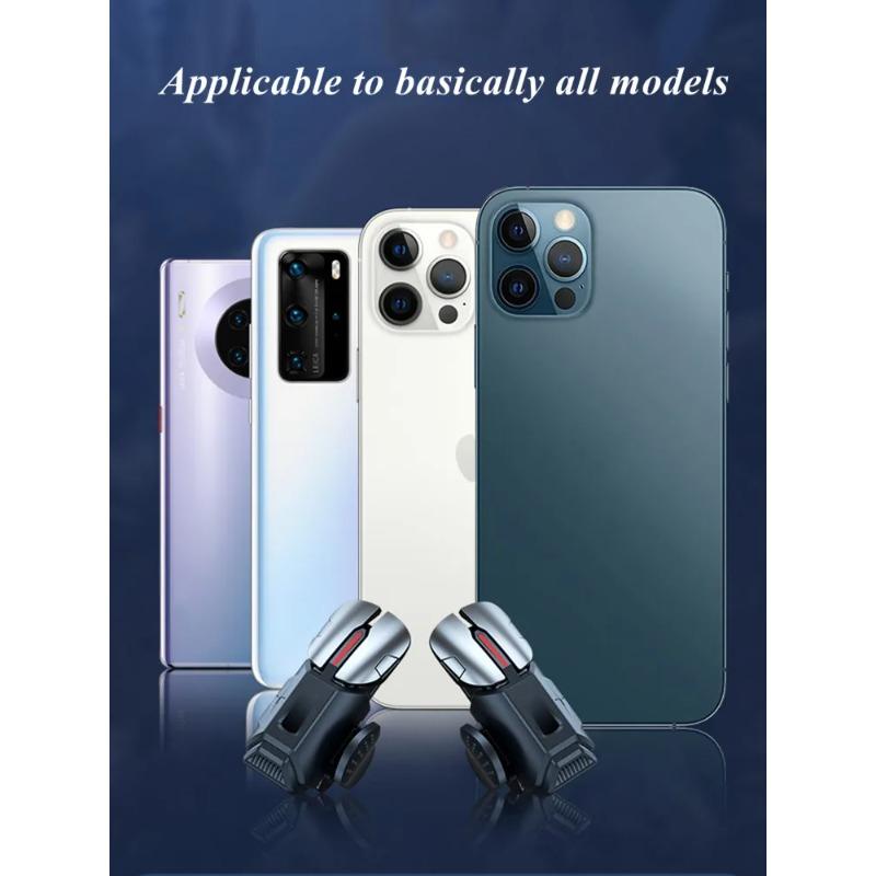 G21 Six Fingers Mobile Phone Game Trigger for PUBG Aim Shooting L1 R1 ABS Key Button for Android IOS Universal Gamepad Joystick
