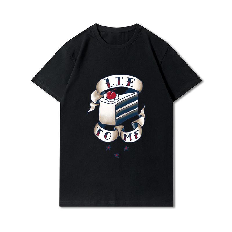 Мужские футболки с рисунком аниме, топы в стиле Харадзюку, летние мужские футболки с рисунком, винтажные рубашки унисекс с короткими рукавами, большие рубашки