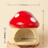 Cute Ceramic Mushroom House Pet Items Hamster Cage Small Pet Bowl For Rabbit Ferret Rat Chinchilla Hedgehog Pet Products