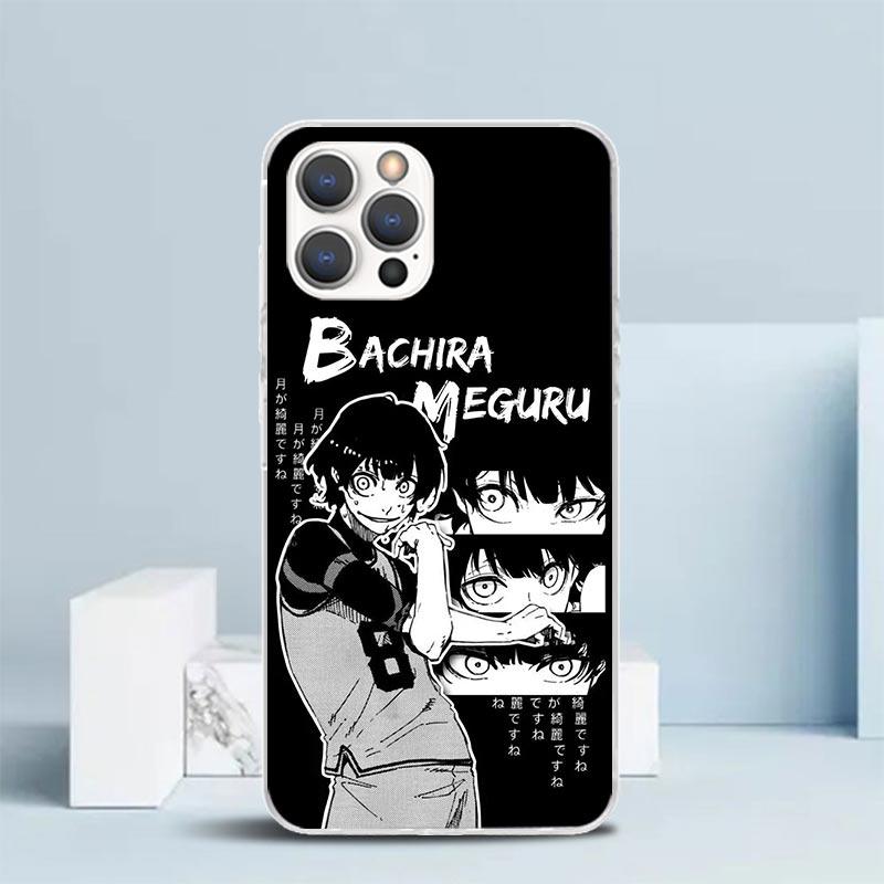 Чехол для телефона Blue Lock Бачира Мегуру Для IPhone 16 17 Air 16E 15 14 Plus 13 Mini 12 11 Pro Max 7 8 + SE 2020 Мягкая задняя крышка из ТПУ