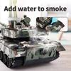 Новый 2.4G гусеничный симулятор RC танка с водяной бомбой, баллончиком для стрельбы, модель боевого бронированного автомобиля с дистанционным управлением, детская электрическая игрушка для мальчика, подарок