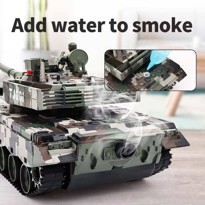 Новый 2.4G гусеничный симулятор RC танка с водяной бомбой, баллончиком для стрельбы, модель боевого бронированного автомобиля с дистанционным управлением, детская электрическая игрушка для мальчика, подарок