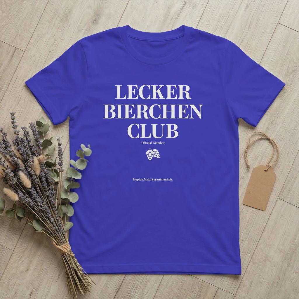Unisex Lecker Bierchen Club T Shirt Tasty Beer Drinking 100 Cotton Clothes Casual Short Sleeve O Neck Tees Graphic TShirts