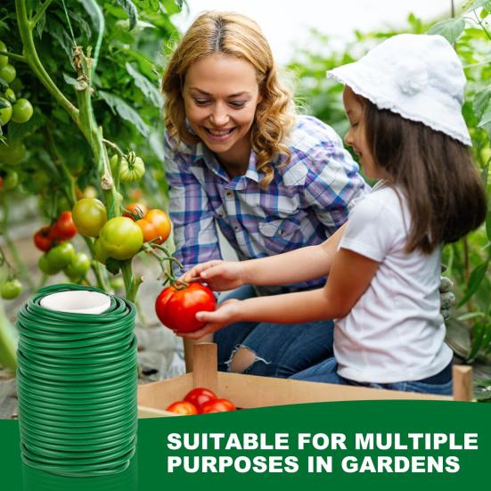 1 рулон, мягкие гибкие садовые стяжки, проволока для растений, поддерживающая фиксация вьющихся растений, стяжки, садовые принадлежности