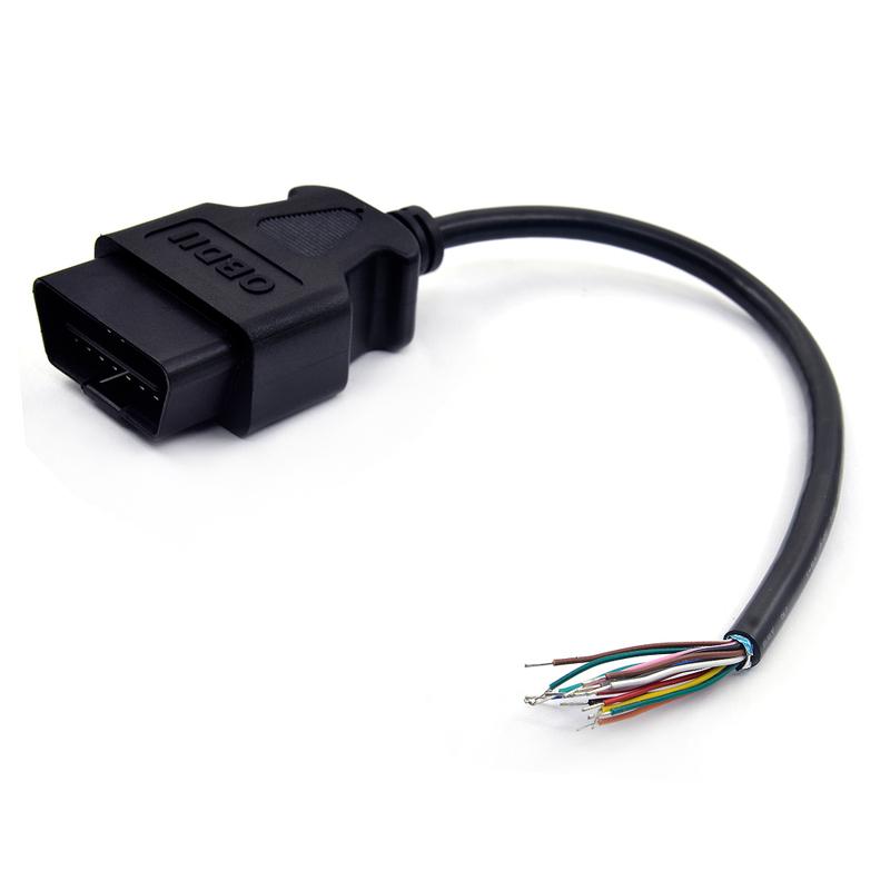 NEW 30CM 16 Pin Car Diagnostic Interface Tool Adapter OBD 2 OBD2 16pin Female Connector To Extension OBD 2 Opening OBD Cable