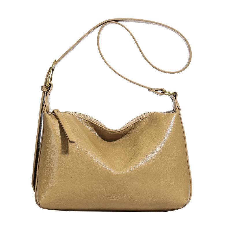 Commuter Bag Women's New Versatile Large-capacity Solid Color Shoulder Messenger Bag