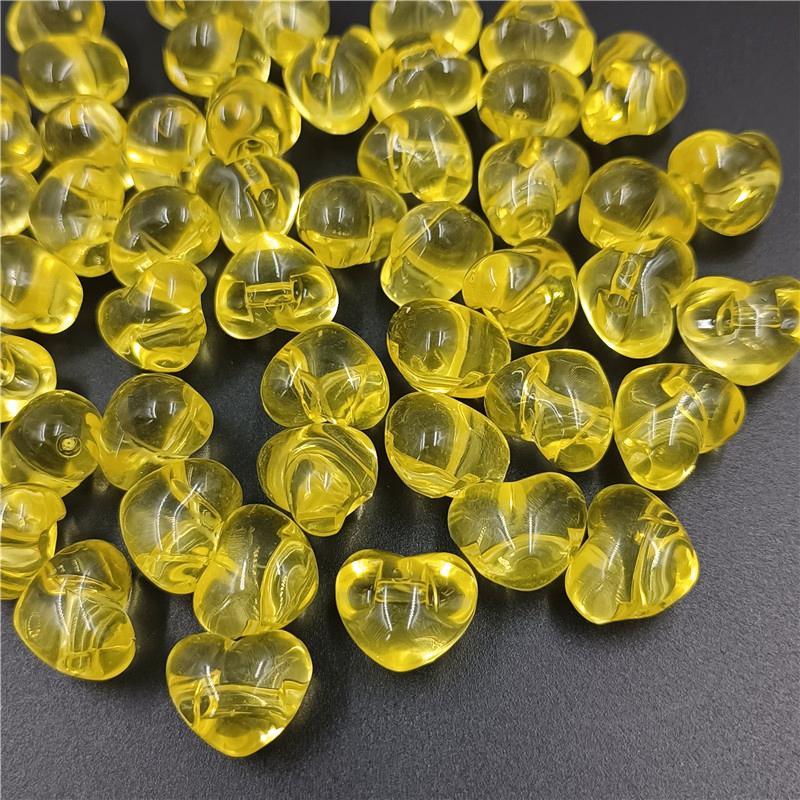 10 шт. акриловые бусины в форме сердца, прозрачные желеобразные бусины с обратной стороной, перфорированные бусины, сделай сам, ожерелье, браслет, аксессуары для изготовления ювелирных изделий