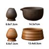 2PCS Ceramic Matcha Holder Japanese Matcha Whisk Stand Holder Traditional Matcha Brewing Cup  Gifts