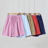Cotton Linen Cropped Pants for Spring Casual Sports Loose High Waisted Wide Leg Pants Casual Shorts for Women Shorts Women’s