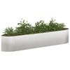 Raised Garden Bed for Outdoor Use Stainless Steel 220 x 40 x 40 cm Steel