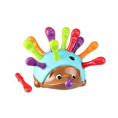 Сенсорная игрушка-ежик Монтессори, раннее развитие мелкой моторики и классификация, обучающая сенсорная игрушка в подарок для детей 3+