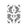 India Mehndi Flower Henna Temporary Tattoo Body Art Sticker  Finger Hand Legs Arm