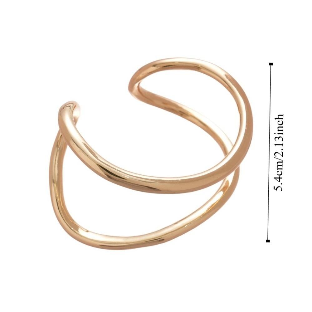 Цинк Цинковый сплав Металлические браслеты-манжеты Двухслойный Преувеличенный браслет Широкий Неровный Открытый браслет Девушки