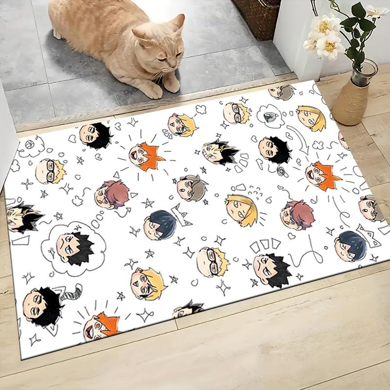 1Pc Haikyuu Volleyball Spirit Carpet Rug Customizable Soft Washable Antislip Home Living Room Sofa Mats Personalized Rug 0917149