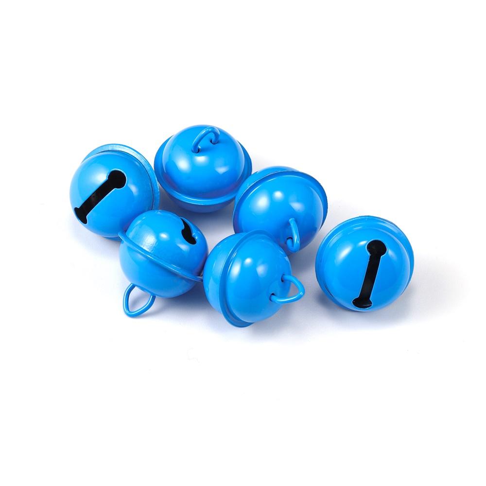 6Pcs Jingle Bells Aluminum Loose Beads Christmas Jingle Bell Pet Charm Bell Festival Party Decoration For DIY Making Supplies