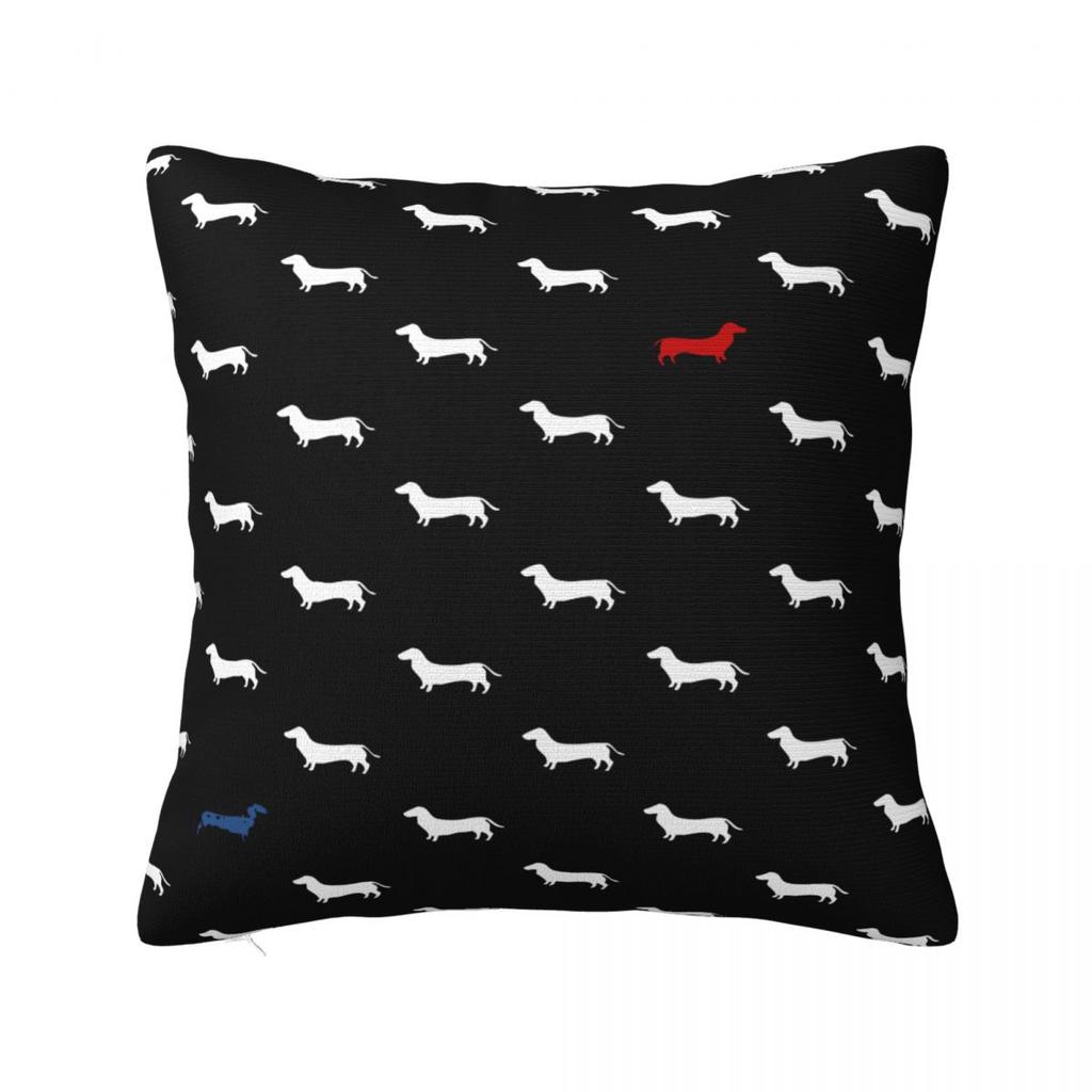 Dachshund Dog Square Pillow Covers Polyester Home Wiener Sausage Doxie Cushion Case Cute Decor Pillowcase 4040