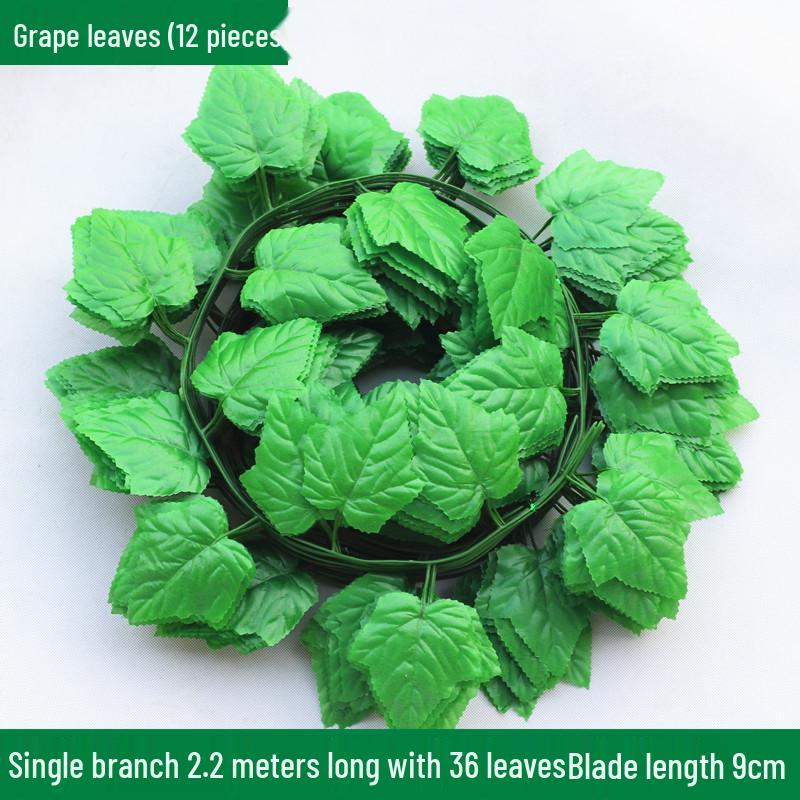 Большие Зеленые Искусственные Листья-Украшения для Плюща и Декора Крыши