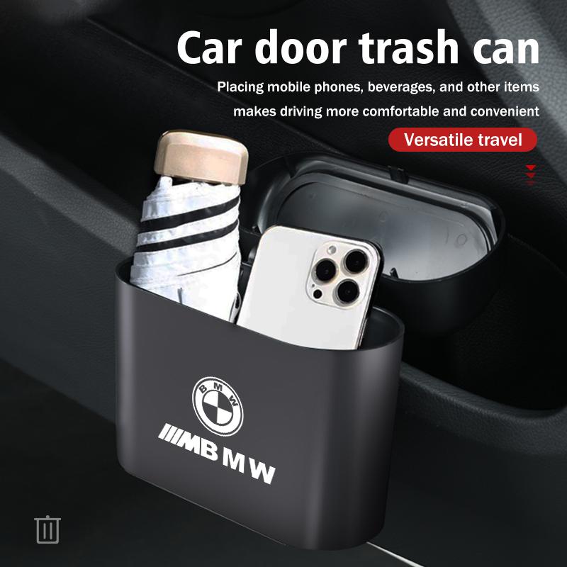 Car Door Side Trash Universal Garbage Dust Case Storage Box For BMW M 1 3 4 5 6 7 Series X1 X3 X4 X5 G20 G38 F48 E36 E39 TMBCU1