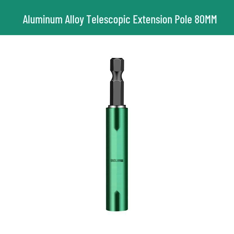 Телескопическая магнитная отвертка для позиционирования бит с шестигранным хвостовиком и удлиненным стержнем-гнездом