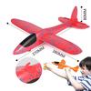 Foam Hand Throw Airplane Rubber Band Ejection Launch Glider Plane 35CM Toys