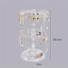 1pc Rotating Earrings Storage Rack Female Earrings Display Stand Finishing Bracelet Hanging Necklace Small Jewelry Rack Hair Ring Jewelry Tray