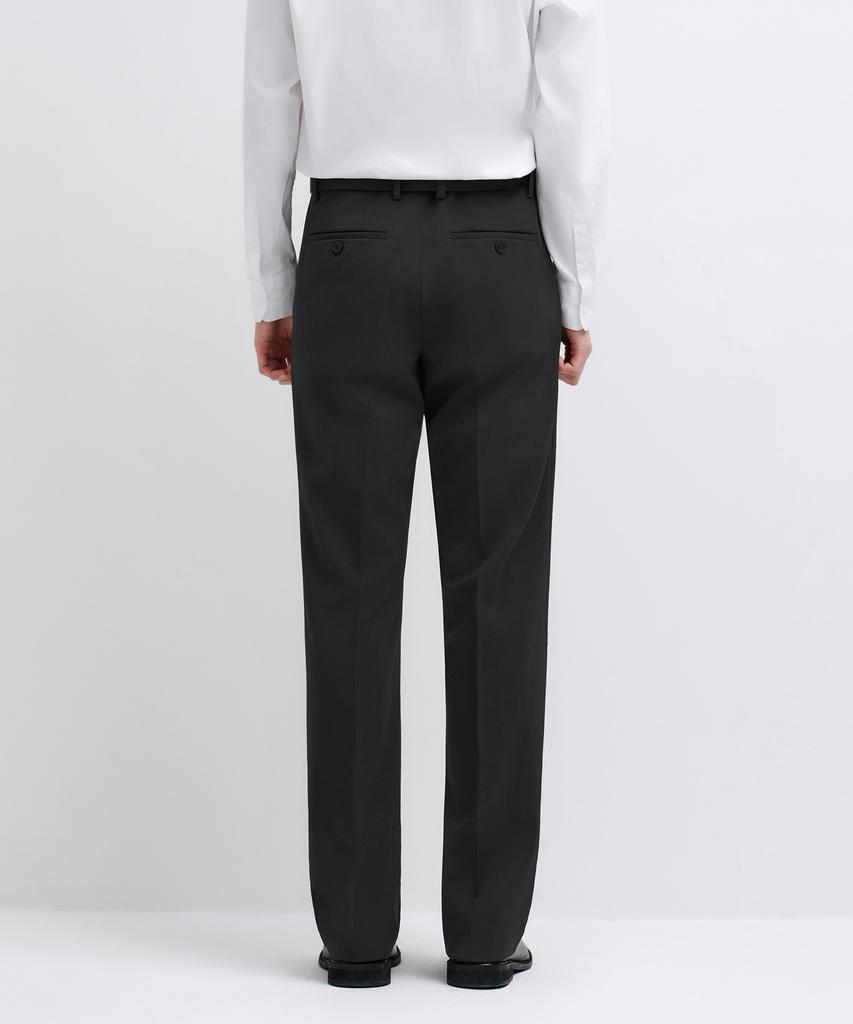 MUSINSA STANDARD Semi-Wide Hidden Banding Slacks [Dark Gray]