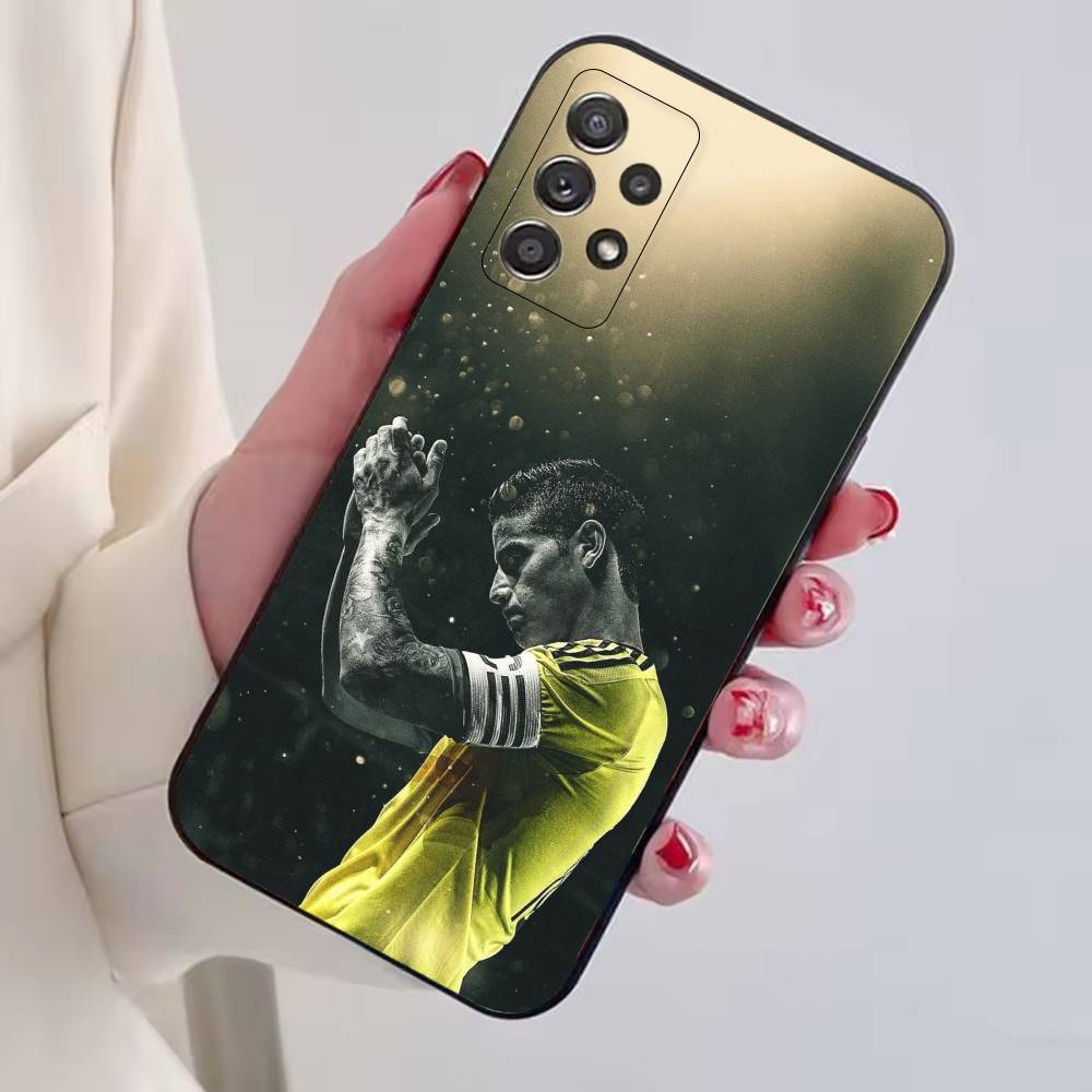 Футбольный чехол для телефона J-James Rodriguez для Samsung S25, S24, S21, S22, S23, S30, Ultra, S20, Plus, Fe, Lite, Note, 10, Черный чехол