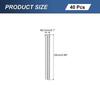uxcell 40pcs Parallel Pins, M2.5 X 25mm, Dowel Pins, Shelf Supports, Shelf Brackets, 304 Stainless Steel, Furniture Door Joints, Fasteners, Connection