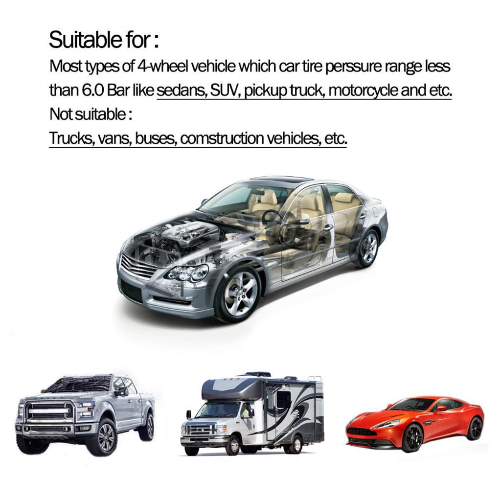 Universal Wireless Solar Power/USB TPMS Tire Pressure Monitoring System