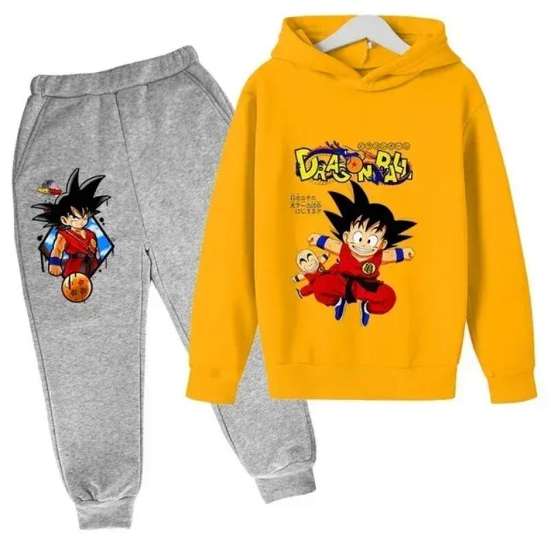 2025 Аниме Dragon Ball Z Толстовка 2-14 лет Детские толстовки Аниме Одежда Goku Толстовка Мальчики Девочки Толстовка Детский размер 100-160 см