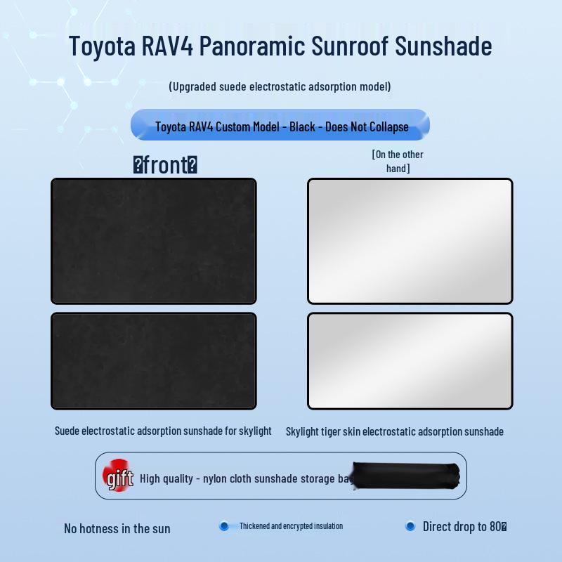 Toyota RAV4 2022 Панорамная крыша Солнцезащитная шторка - Теплоизоляция и Блокировка обзора