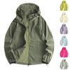 Lightweight Hooded Jacket For Couples Fashion Sunscreen Full Zipper Breathable Comfy Hoodies Coat Outdoor Sport Outwear