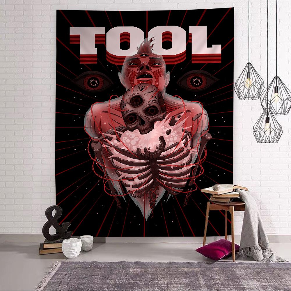 Tool Singer Pop Band Album Music Cartoon Tapestry Bohemian Wall Tapestries Mandala Wall Hanging Sheets
