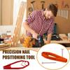 1 шт. Портативный инструмент для фиксации гвоздей Деревообработка Фиксатор гвоздей Пластиковые плоскогубцы со скользящим шарниром Защита пальцев для обслуживания и деревообработки