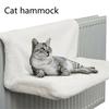 Pet Cat Animal Hammock Luxury Radiator Bed Hanging Winter Warm Fleece Basket Hammocks Metal Iron Frame Sleeping Bed For Cats