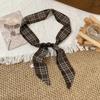New Spring Retro Single Bead Silk Scarf - Fashion Satin Versatile Outdoor Travel & Photography Wrap for Women