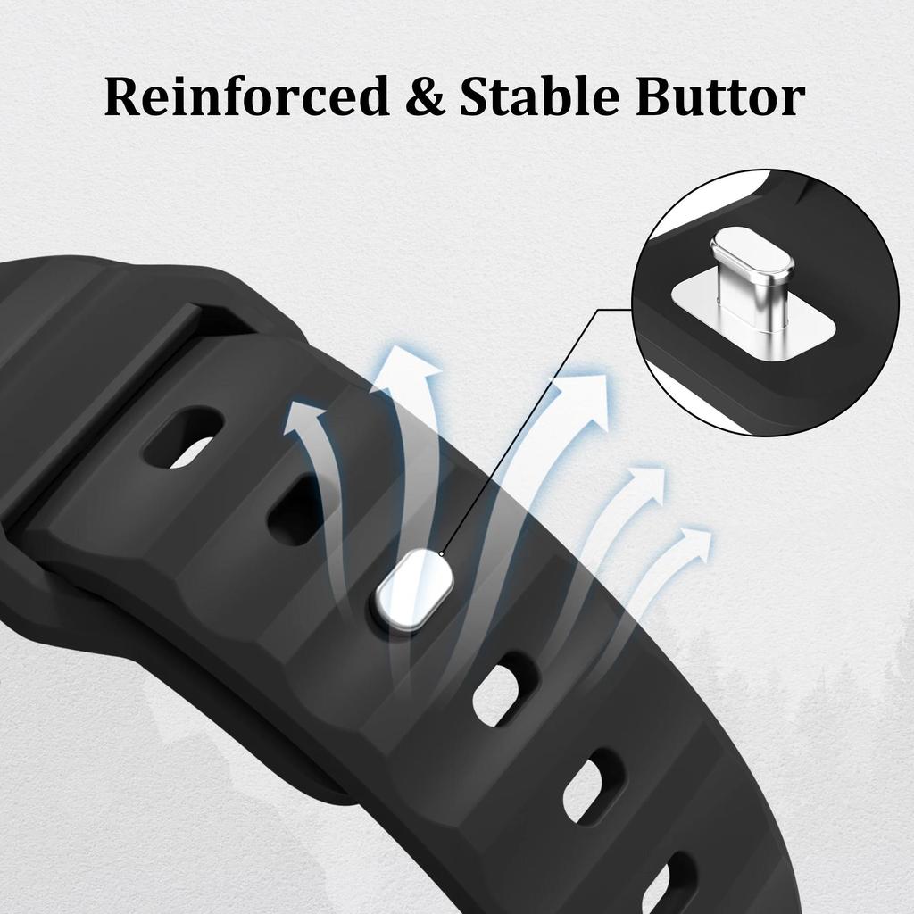 Спортивный силиконовый ремешок для Apple Watch Ultra4 49 Смарт-часы Correa Браслет для iWatch Серия12 11 10 9 8 7 6SE Ремешок 45 46 44 42мм 3