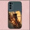 Музыкальный чехол для телефона с саксофоном для Samsung S25, S24, S21, S22, S23, S30, Ultra, S20, Plus, Fe, Lite, Note, 10, 9, 5G Черный чехол