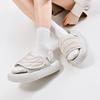 Kappa Outdoor Velcro Thick Sole Beach Shoes Sports Sandals Unisex Sandals Gray White K0DX5LL20-133