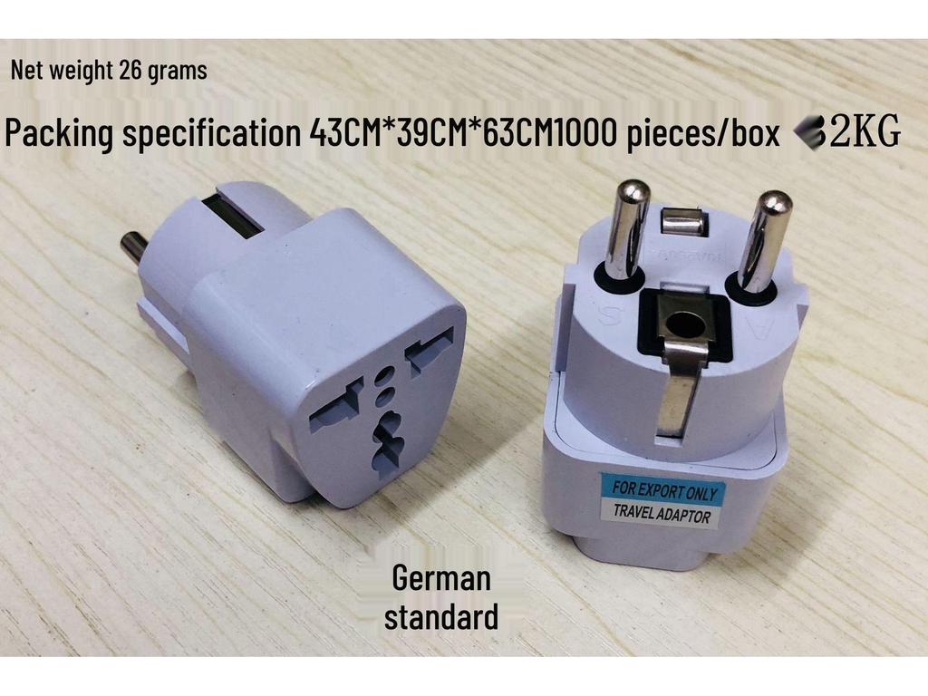Universal Plug Adapter: US, EU, AU, UK, South African, German Converter