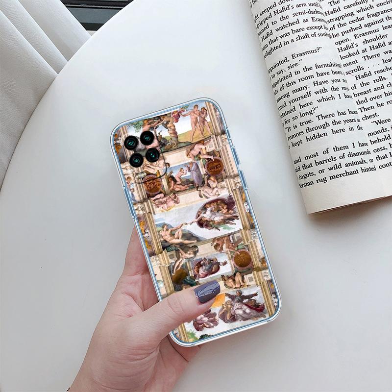 Fresco Adam Sculpture Phone Case for LG K22 K30 K40 K40S K41 K42 K50 K50S K51 K51S K52 K61 K62 K71 K92 Q60 Q61 V40 V50 V60