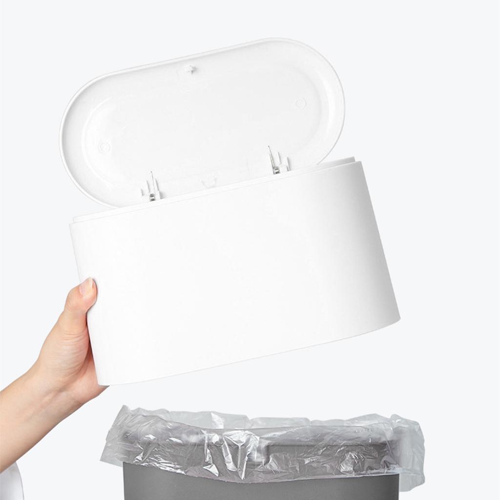 Мини-мусорное ведро с крышкой, маленькое настольное мусорное ведро, выдвижная маленькая корзина для мусора для ванной комнаты