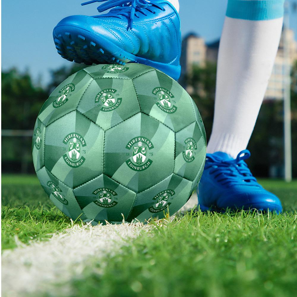 Hibernian FC Size 5 Standard Football Durable Training Match Soccer Ball for Adult Outdoor Sports