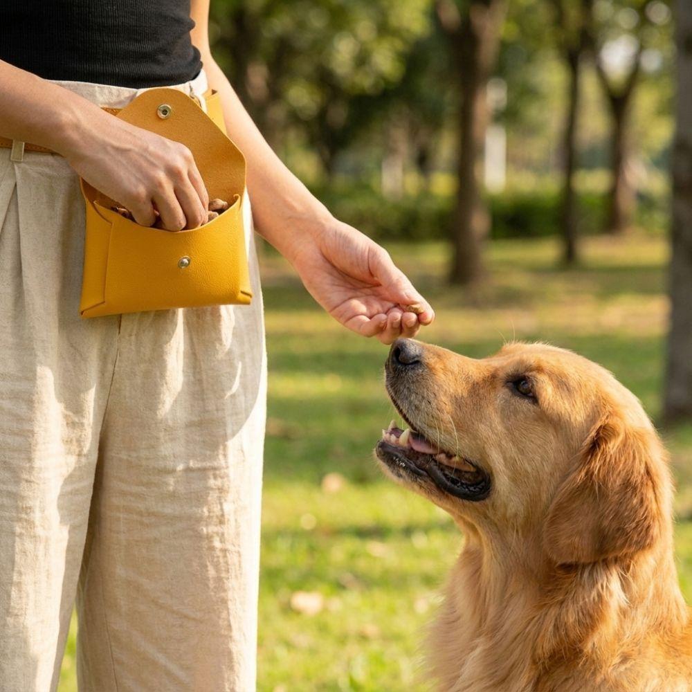 Shockproof Dog Training Snack Bag Clip on Dog Treat Holder Walking Snack Bag Outdoor Walking