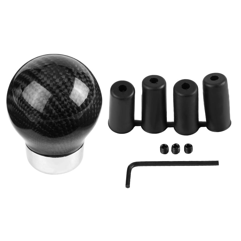 Car Modified Universal Gear Head True Carbon Fiber Gear Shift Knob Carbonized Gear Lever