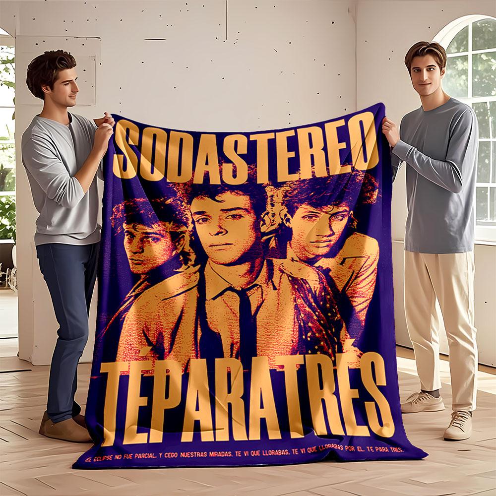 Soda Stereo Retro Blanket for all seasons blanket lunch break throw gift