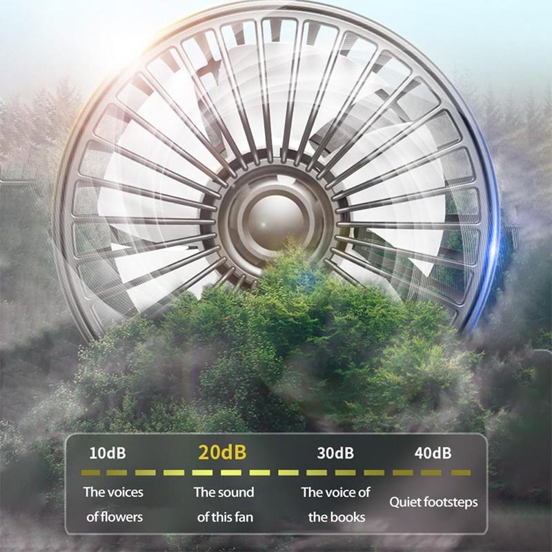 Car Plug Dual-Head Car Fan with Parking Numbers, Universal 5V/USB/12V/24V, Double-Head Rotatable Multi-Functional 2-Speed Adjustable Car Cooling Fan