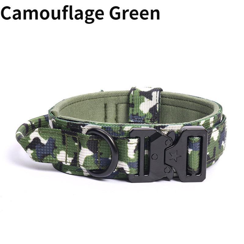 1 шт. военный тактический ошейник для собак среднего размера, регулируемый ошейник для собак среднего и большого размера для овчарки, прочный ошейник для дрессировки собак