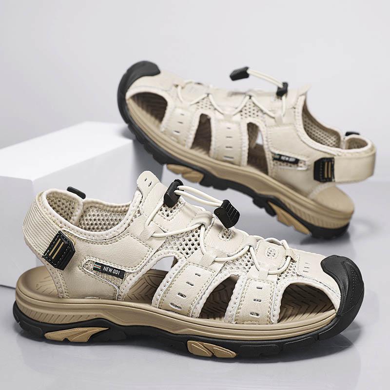 Высококачественные летние сандалии, мужские сандалии-шлепанцы, дышащая мужская обувь, мужская удобная повседневная обувь, универсальные сандалии для мужчин